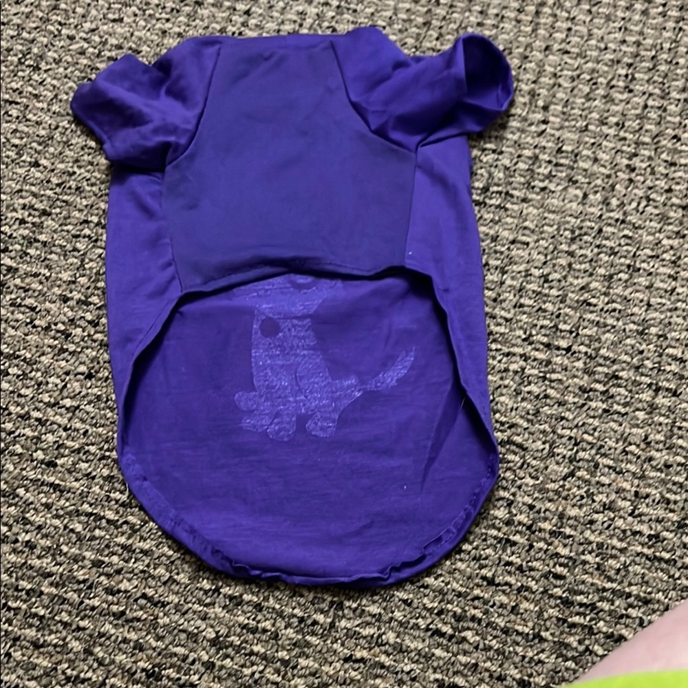 4/$14 Purple Dog Shirt with Dinosaur Print